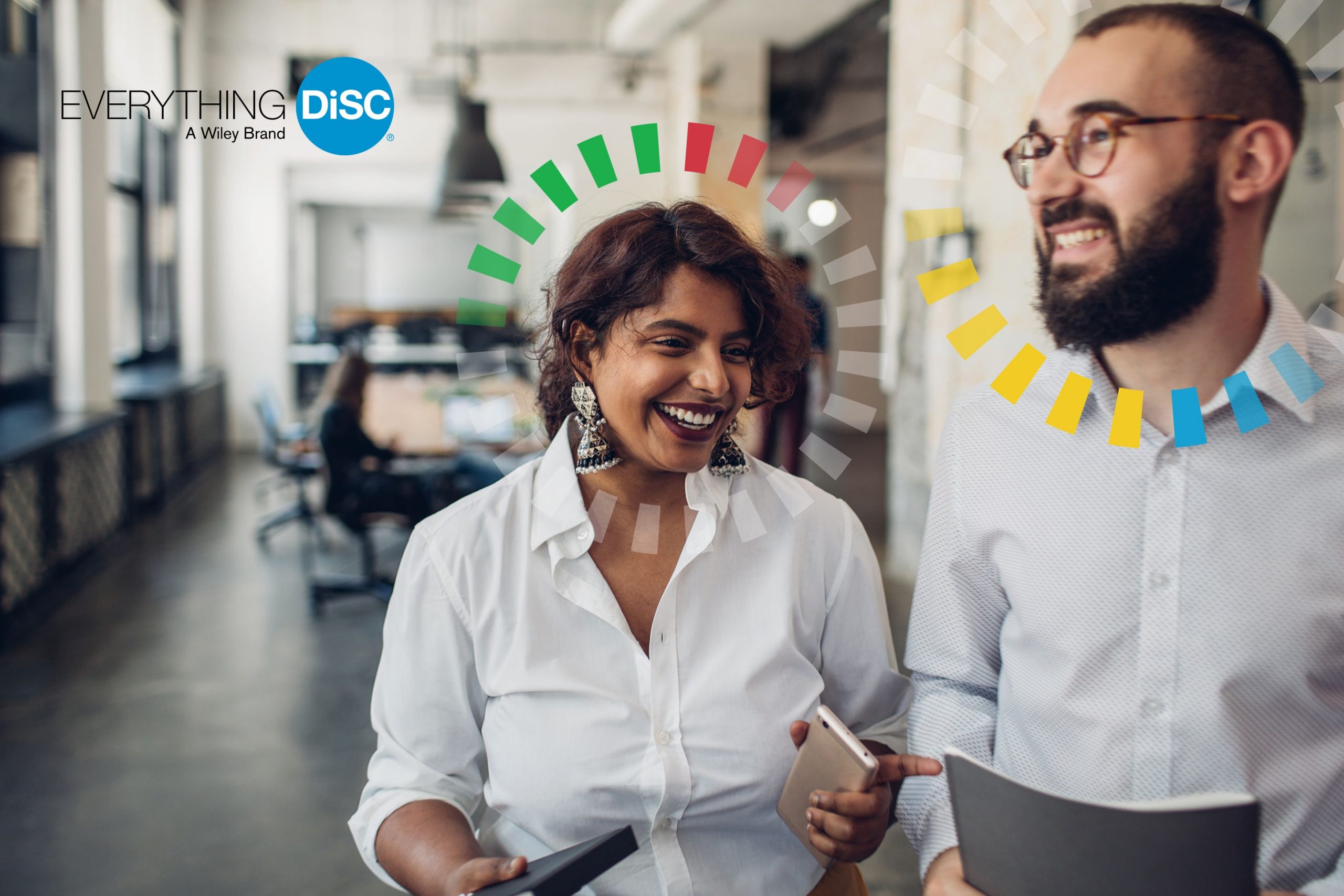 Everything DiSC Image-001 Two people walking and talking.