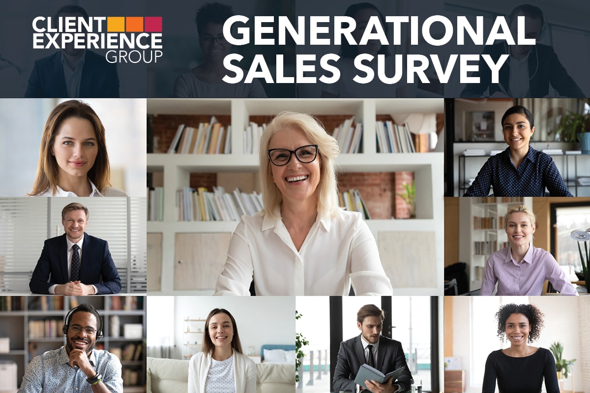 People from different generations on a Zoom sales meeting.