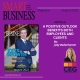 Cover picture of the Smart Business Magazine on the left overlaid on a dark purple background. On the bottom right corner is a picture of Judy Bodenhamer (author).