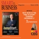 Cover picture of the Smart Business Magazine on the left overlaid on an orange background. On the bottom right corner is a picture of Judy Bodenhamer (author).